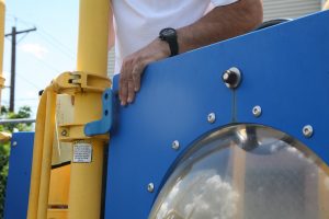 crush and shear hazards on a playground