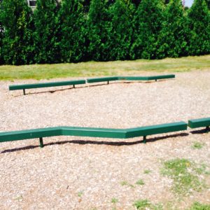 balance beams on a playground critical height