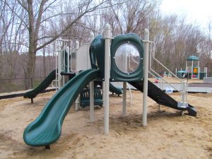 slides on a playground