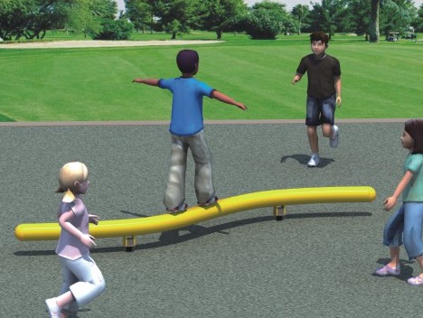 balance beam, safety, playground equipment, children